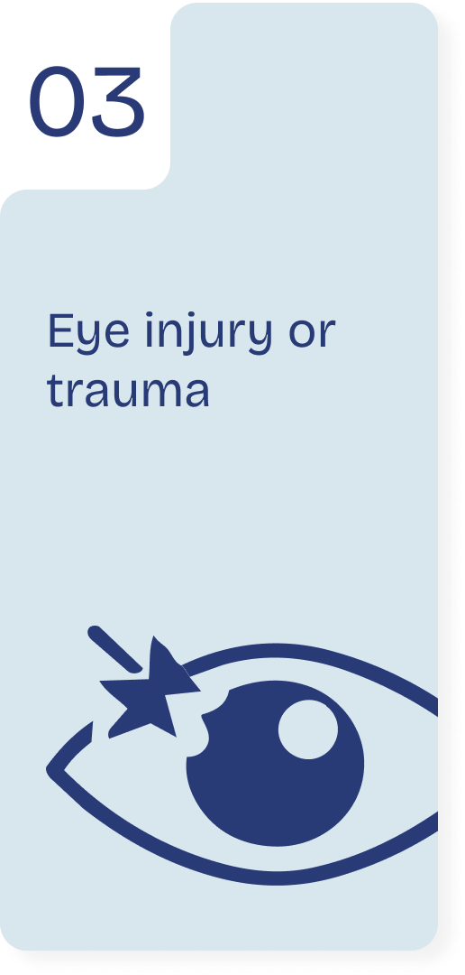 Eye injury or trauma