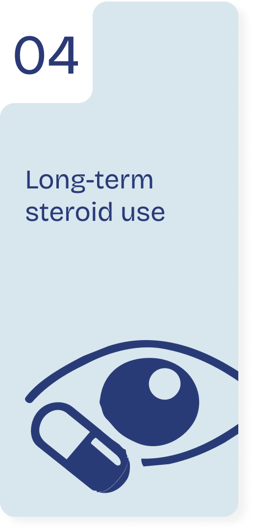 Long-term steroid use