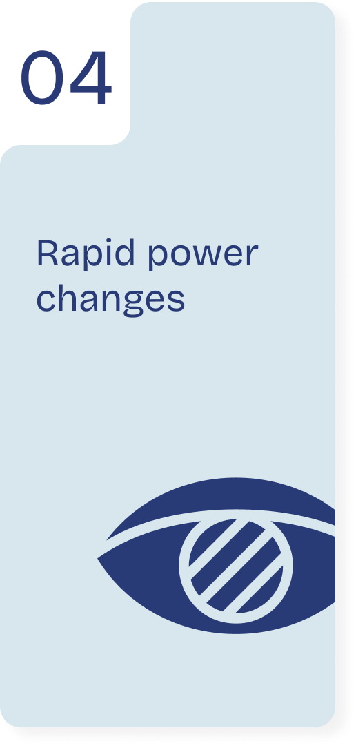 Rapid power changes